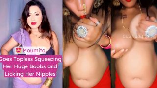 Indian Insta Milf “Moumita” Sucks And Flaunts Her Big Boobs