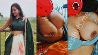 Famous Telugu Actress And Model Flaunts And Plays With Her Big Boobs