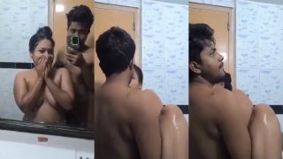 Indian Couple Shared Bathroom Nude Video, And Fucks In The Bathroom