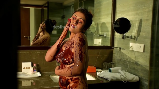 Bengali Model Covers Her Naked Body In Chocolate