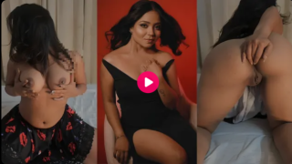 Hot Bengali Indian Influencer “Piya Dey” Strips Teasing On Her Bed In Her Room, Flaunting Her Pussy Along The Line