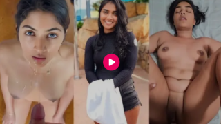 Submissive Indian Girlfriend Sucks Her Boyfriend’s Dick, Fucked Hard By Him, And Cum On Her Face