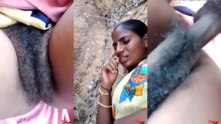 Horny, Hairy Tamil Vellore Aunty Fucked Hard Outdoor By Her Crush