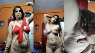 Chubby Indian Bhabhi In Lingerie Strips It Off, Flaunting Her Pussy And Boobs