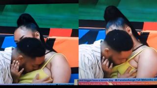 Big Brother Mzansi!! Ofentse Kisses Trixie’s Boobs