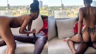 Mzansi Model “Blondie_254” Strokes His Dick, Then Rides On It
