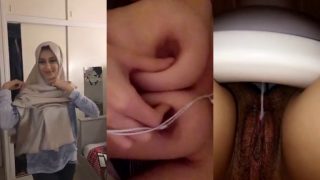 Pakistani Lady Shows Cum Pouring Out Of Her Pussy After Masturbating, Flaunts And Pinches Her Boobs