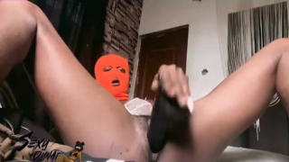 Nigerian Twitter Model “Dunai” Started Masturbating With A Dildo Dry, And Ended Up Sloppy