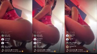 Bad Ebony Bitch Riding Her Boyfriend’s Dick On Instagram Live Stream